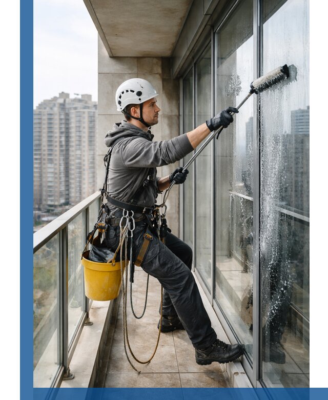Профессиональная мойка балконного остекления в Малгобеке