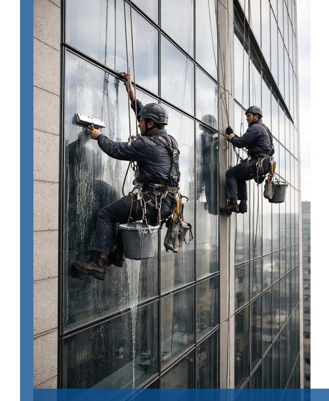 Профессиональная мойка стеклянных фасадов зданий в Малгобеке