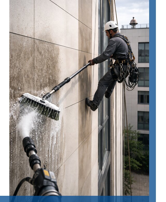 Мойка фасада из керамогранита в Малгобеке от 310 р. | ВЫСОТНИК-Млг