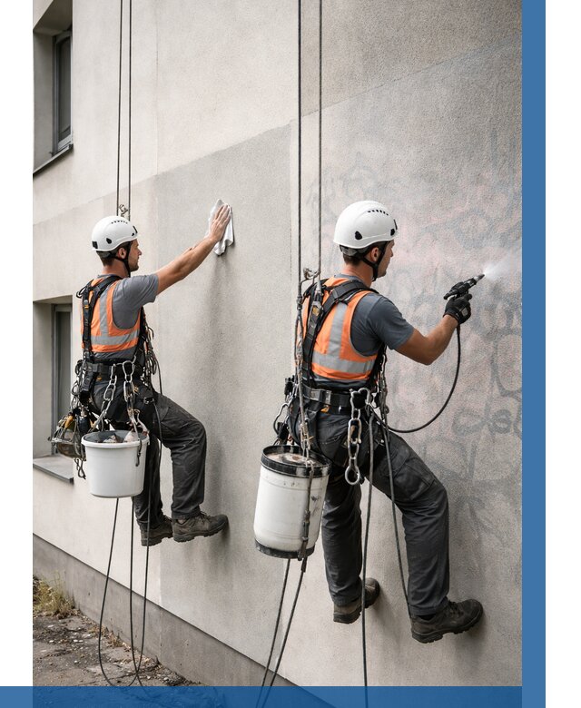 Антиграффити покрытие фасада в Малгобеке от 619 р. | ВЫСОТНИК-Млг