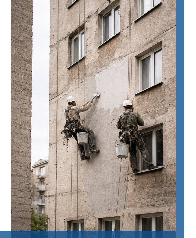 Косметический ремонт фасада в Малгобеке от 1135 р. | ВЫСОТНИК-Млг