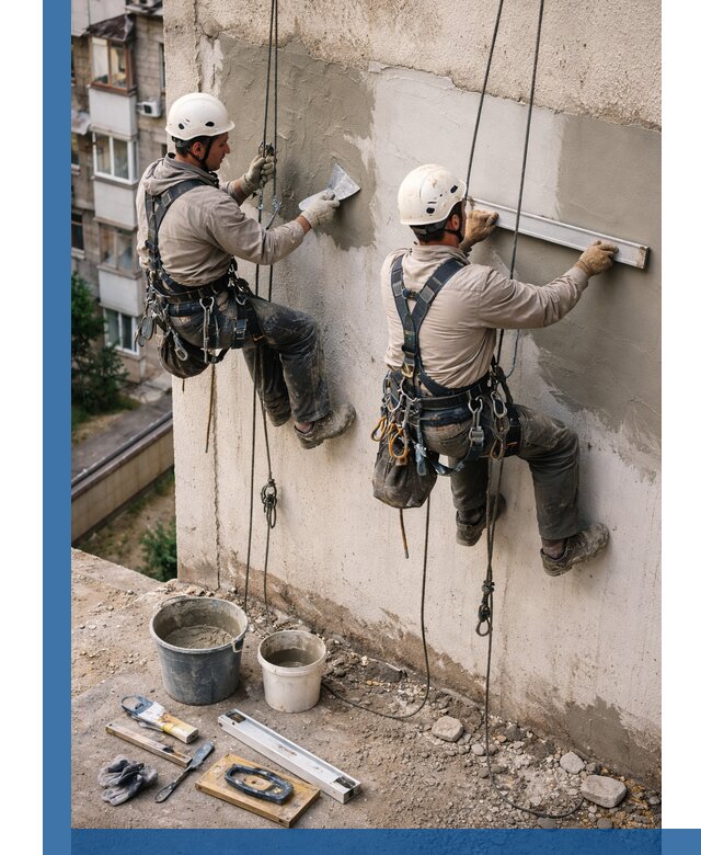 Комплексный ремонт штукатурного фасада с гарантией в Малгобеке