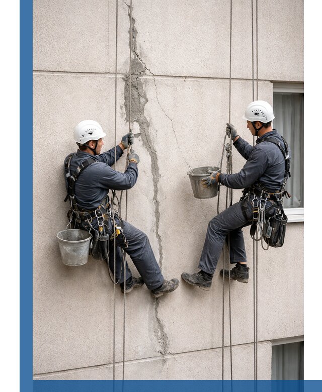 Заделка трещин на фасаде в Малгобеке с гарантийным ремонтом