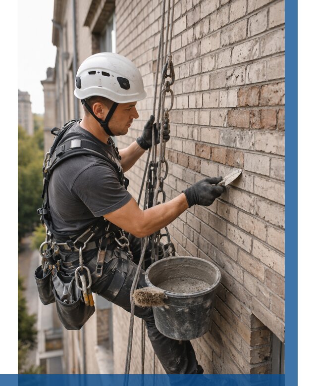 Ремонт кирпичной кладки фасада в Малгобеке от 1857 р. | ВЫСОТНИК-Млг