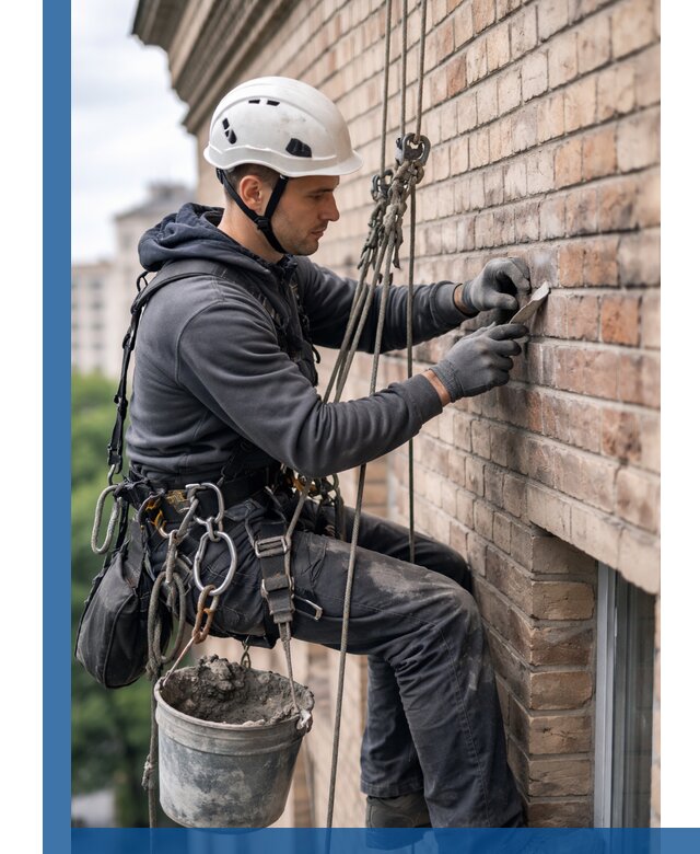 Качественный ремонт кирпичной кладки фасада в Малгобеке с гарантией