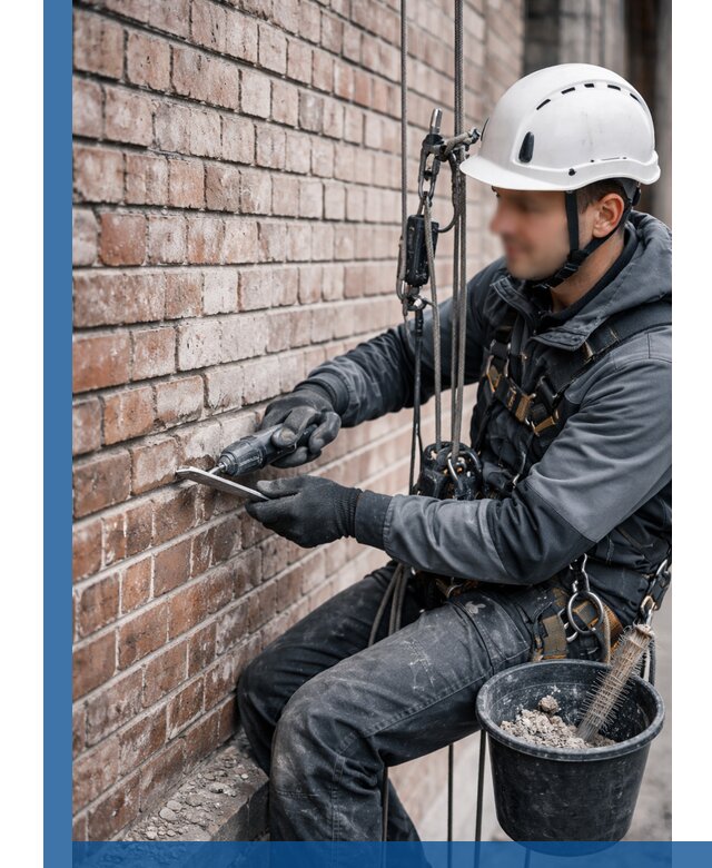 Расшивка кирпичных швов фасадов и стен, ремонт в Малгобеке