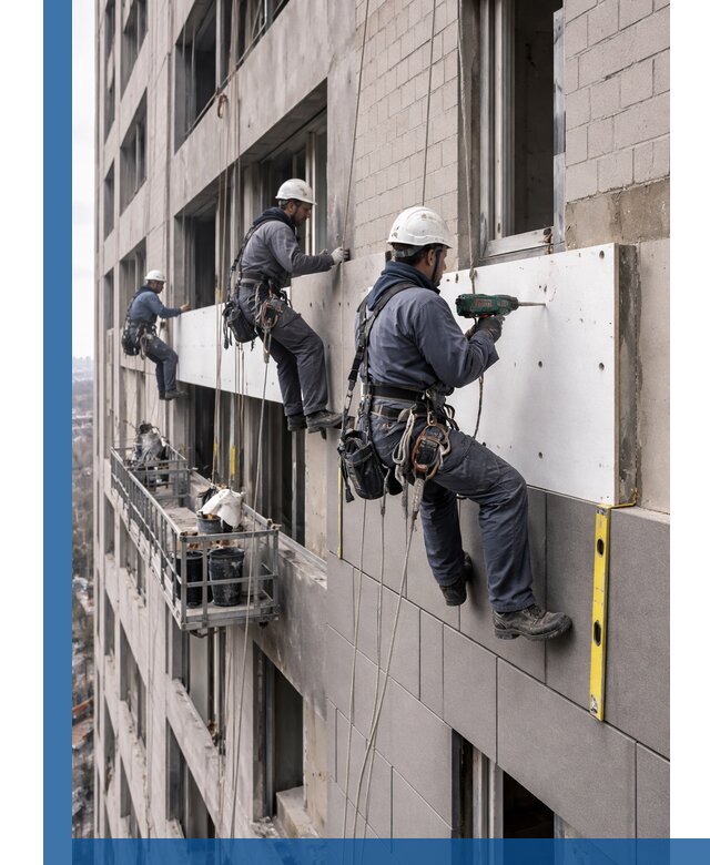 Монтаж фасадных термопанелей высокого качества в Малгобеке