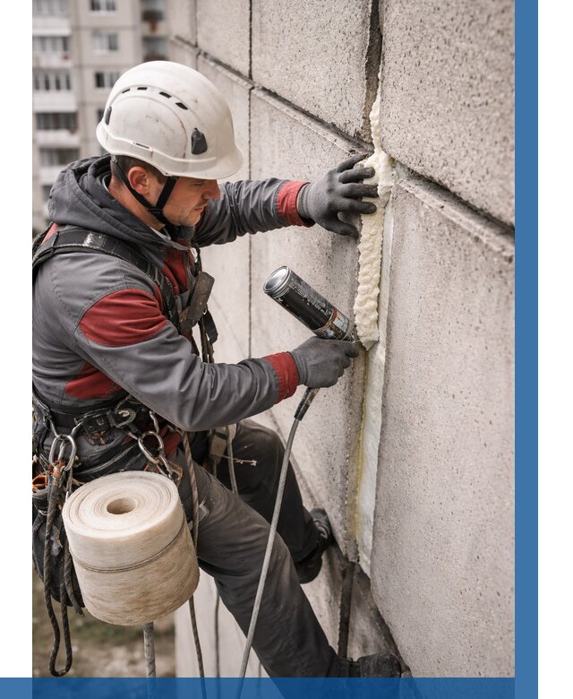 Утепление межпанельных швов в Малгобеке от 722 р. | ВЫСОТНИК-Млг