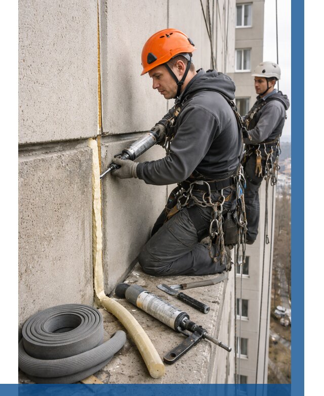 Теплый шов межпанельные швы в Малгобеке от 722 р. | ВЫСОТНИК-Млг