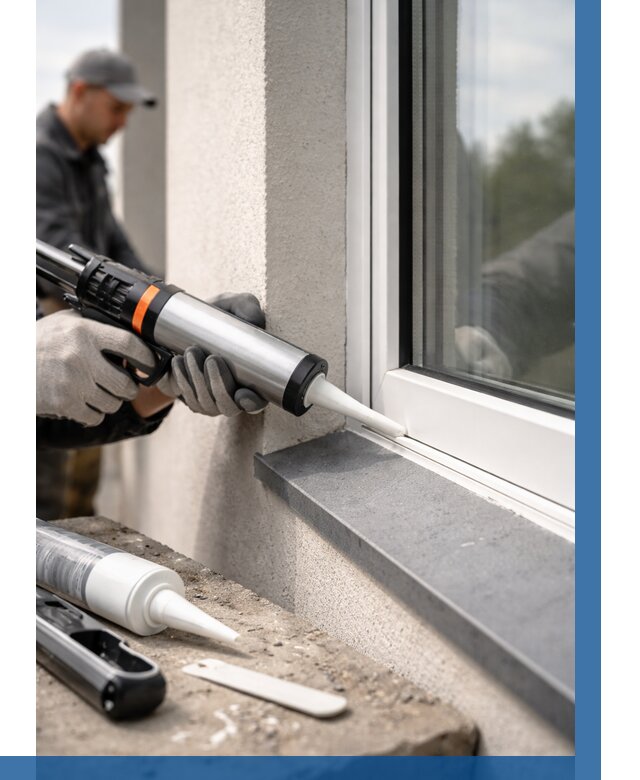 Герметизация монтажных швов окон в Малгобеке от 671 р. | ВЫСОТНИК-Млг