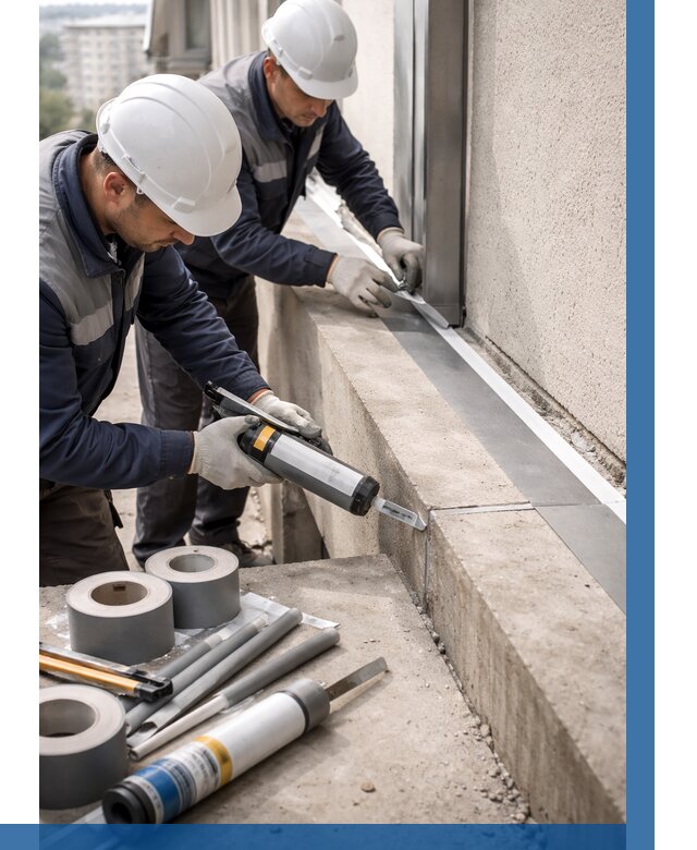 Герметизация примыкания балкона в Малгобеке от 4643 р. | ВЫСОТНИК-Млг