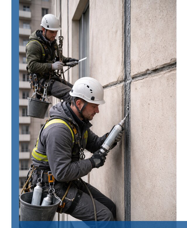 Герметизация деформационных швов фасада в Малгобеке качественно