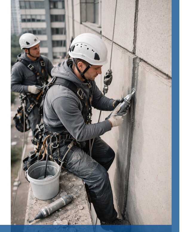 Ремонт деформационных швов здания в Малгобеке от 1032 р. | ВЫСОТНИК-Млг