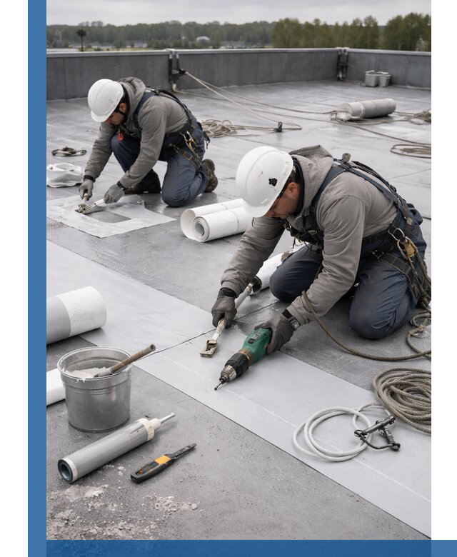 Ремонт мембранной кровли в Малгобеке качественно и с гарантией