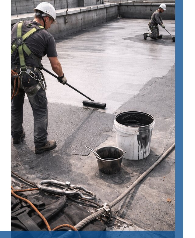 Гидроизоляция кровли жидкой резиной в Малгобеке от 516 р. | ВЫСОТНИК-Млг