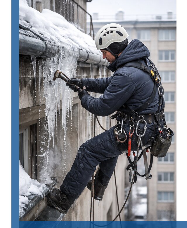 Удаление наледи и чистка водостоков в Малгобеке оперативно и безопасно