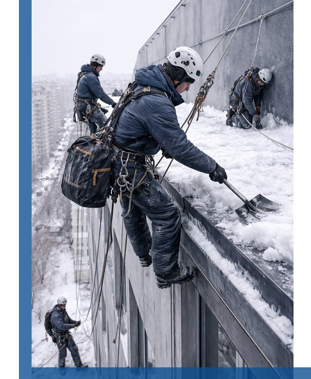 Абонентское обслуживание кровли зимой в Малгобеке регулярный уход