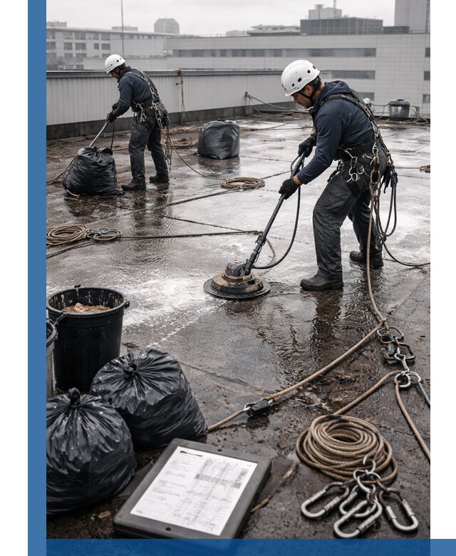 Плановая очистка кровли по графику в Малгобеке для безопасности