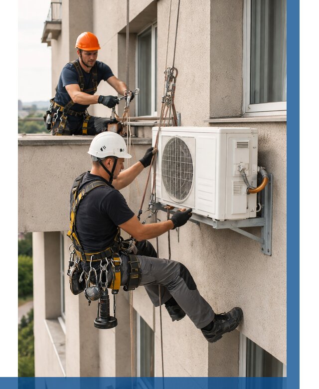 Монтаж внешнего блока кондиционера в Малгобеке от 6707 р. | ВЫСОТНИК-Млг