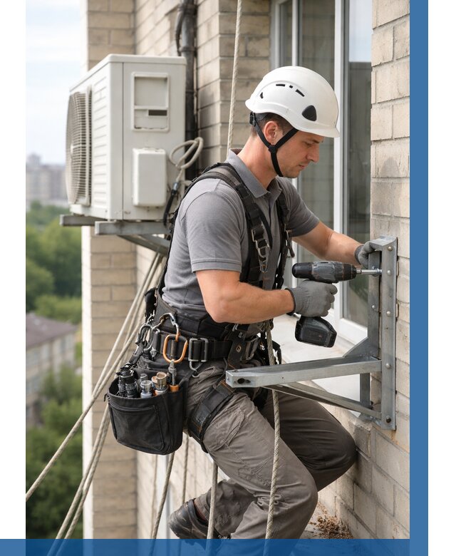 Установка кронштейнов кондиционера в Малгобеке от 3611 р. | ВЫСОТНИК-Млг