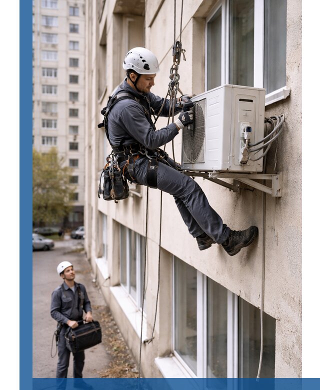 Демонтаж внешнего блока кондиционера в Малгобеке профессионально