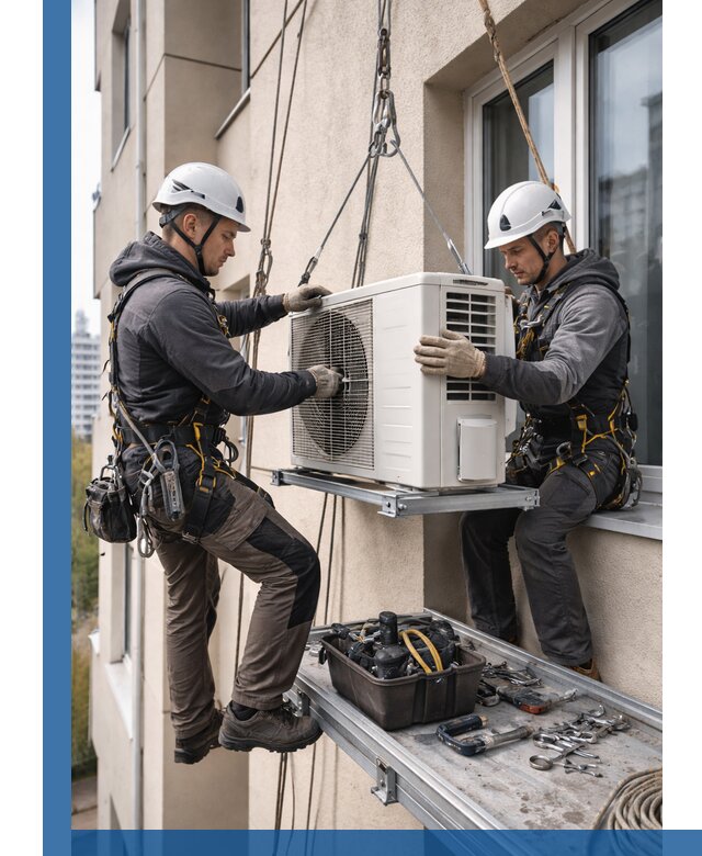 Перенос внешнего блока кондиционера в Малгобеке с монтажом и крепежом