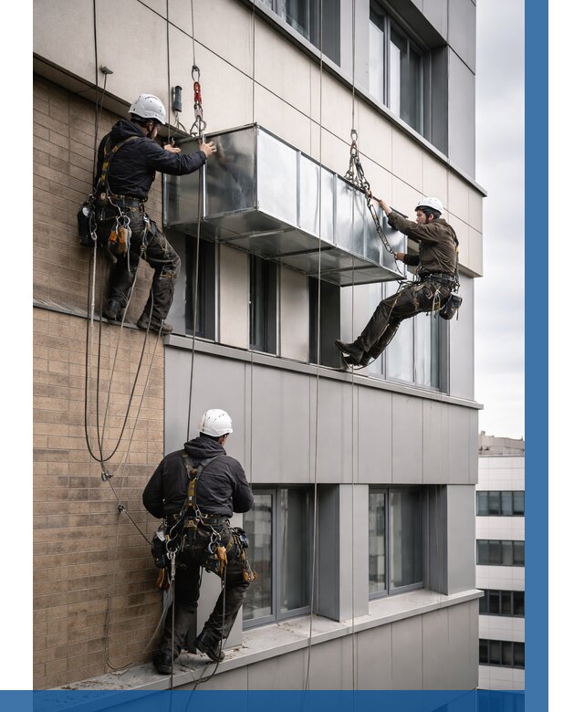 Монтаж воздуховодов на фасаде в Малгобеке от 1548 р. | ВЫСОТНИК-Млг