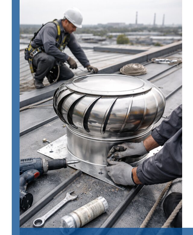 Установка дефлекторов на кровле в Малгобеке профессионально