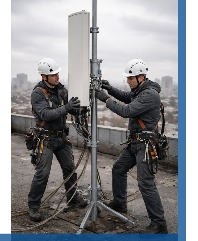 Монтаж антенн связи на крыше в Малгобеке от 8770 р. | ВЫСОТНИК-Млг