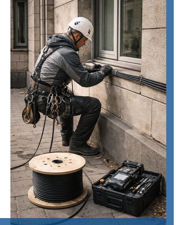 Прокладка оптоволоконного кабеля в Малгобеке от 825 р. | ВЫСОТНИК-Млг