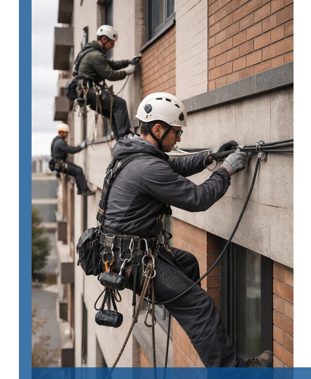 Крепление кабеля на фасаде монтаж и крепеж в Малгобеке