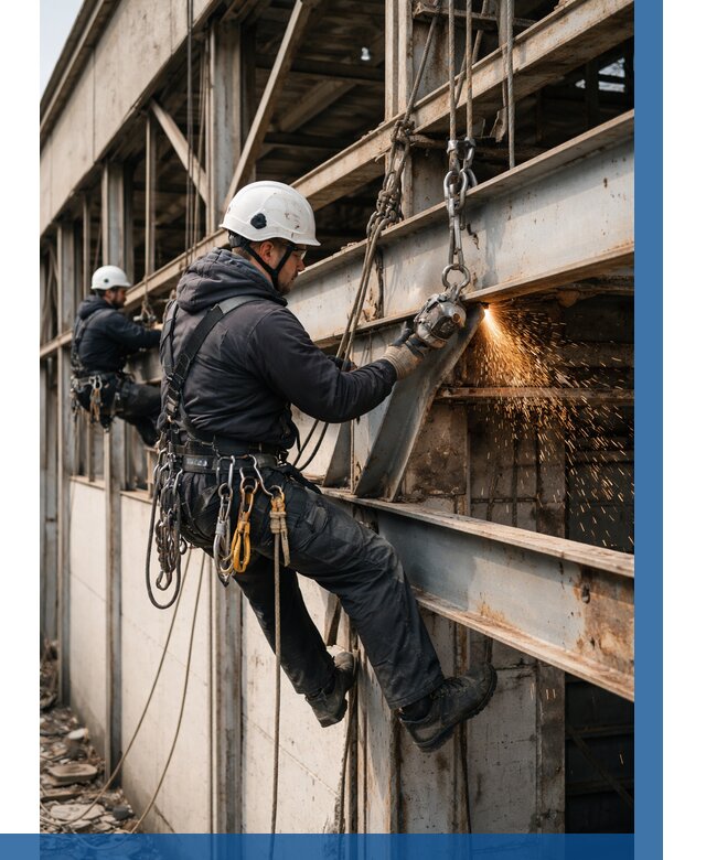 Демонтаж металлоконструкций на высоте в Малгобеке от 6707р. |ВЫСОТНИК-Млг