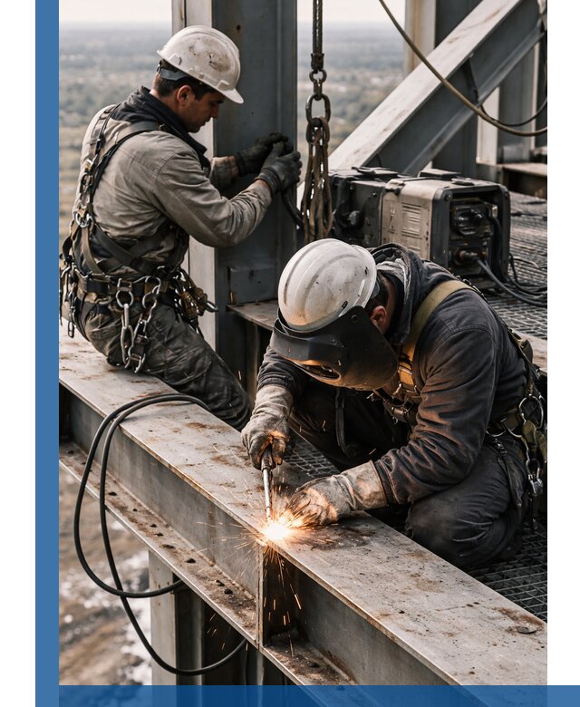 Высотные сварочные работы в Малгобеке для промышленных объектов