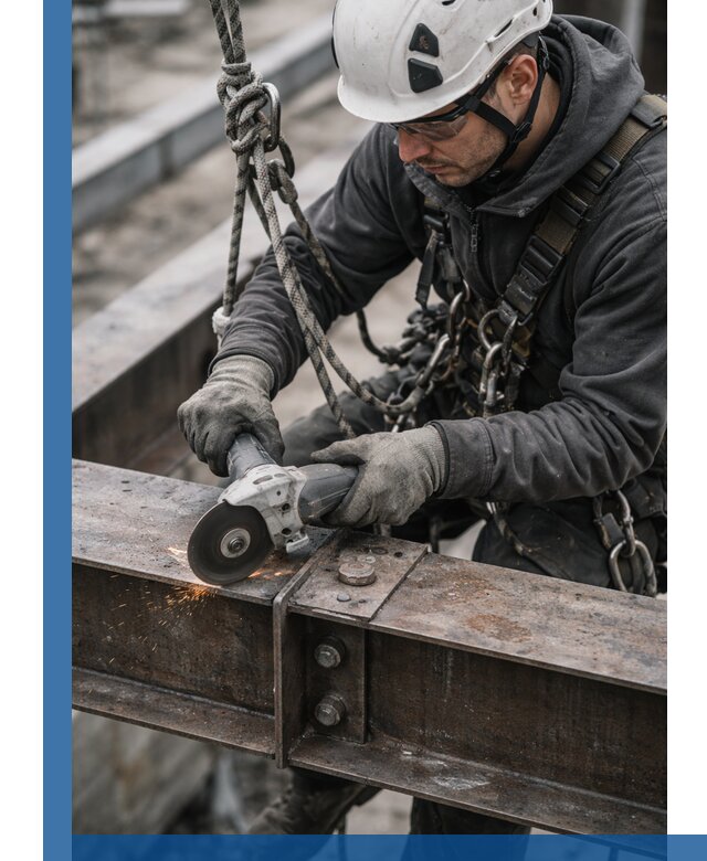 Резка металла на высоте в Малгобеке для зданий и конструкций