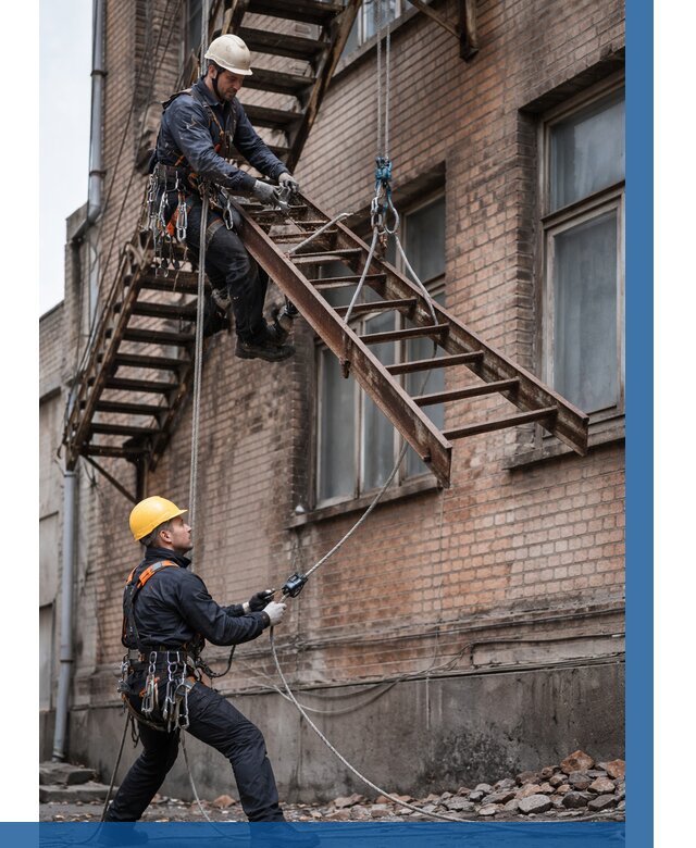 Демонтаж пожарной лестницы в Малгобеке от 12382 р. | ВЫСОТНИК-Млг