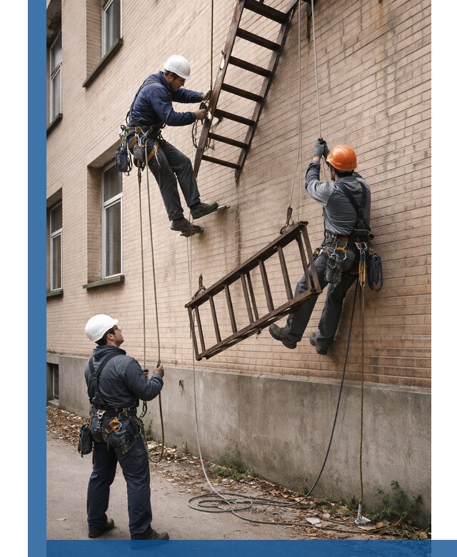 Демонтаж пожарной лестницы в Малгобеке быстро и безопасно