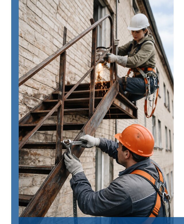 Ремонт и восстановление пожарных лестниц с выездом в Малгобеке