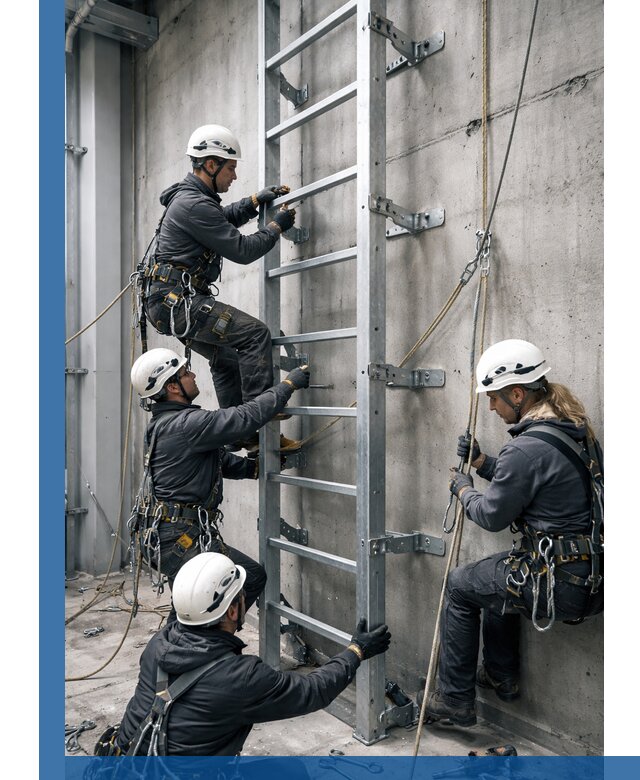 Монтаж металлических лестниц в Малгобеке под ключ со гарантией