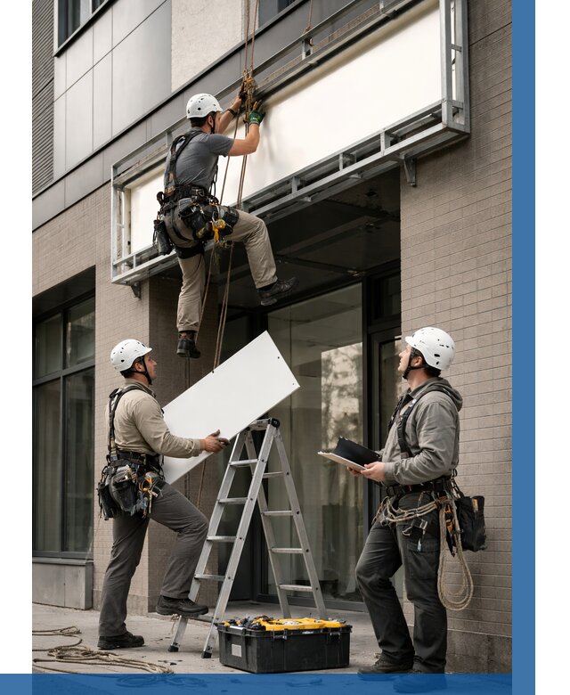 Монтаж светового короба в Малгобеке от 6707 р. | ВЫСОТНИК-Млг