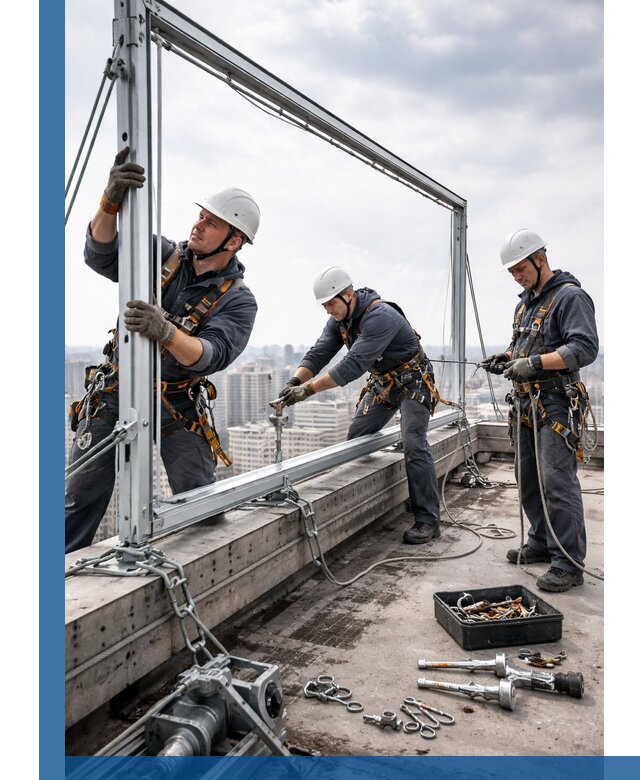 Монтаж крышных рекламных конструкций под ключ в Малгобеке