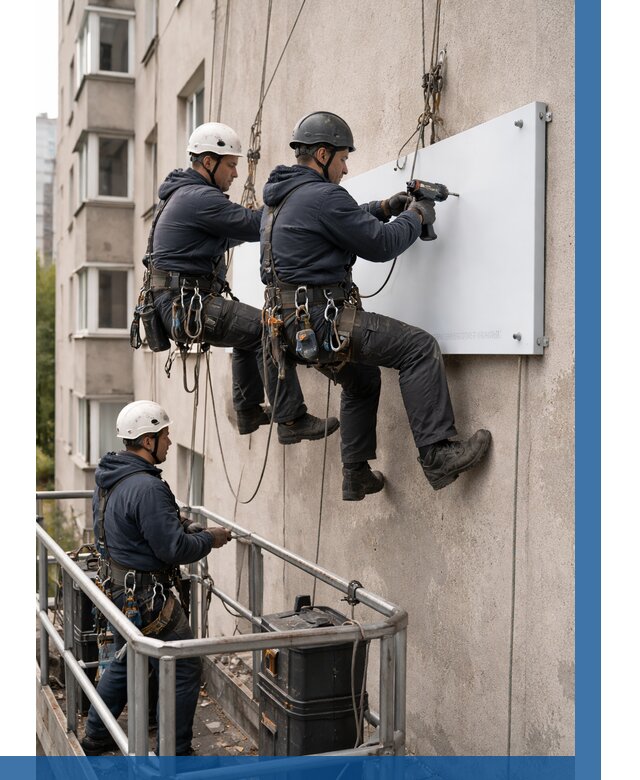 Монтаж табличек и указателей в Малгобеке от 3611 р. | ВЫСОТНИК-Млг