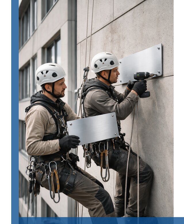 Монтаж табличек и указателей в Малгобеке для зданий и сооружений