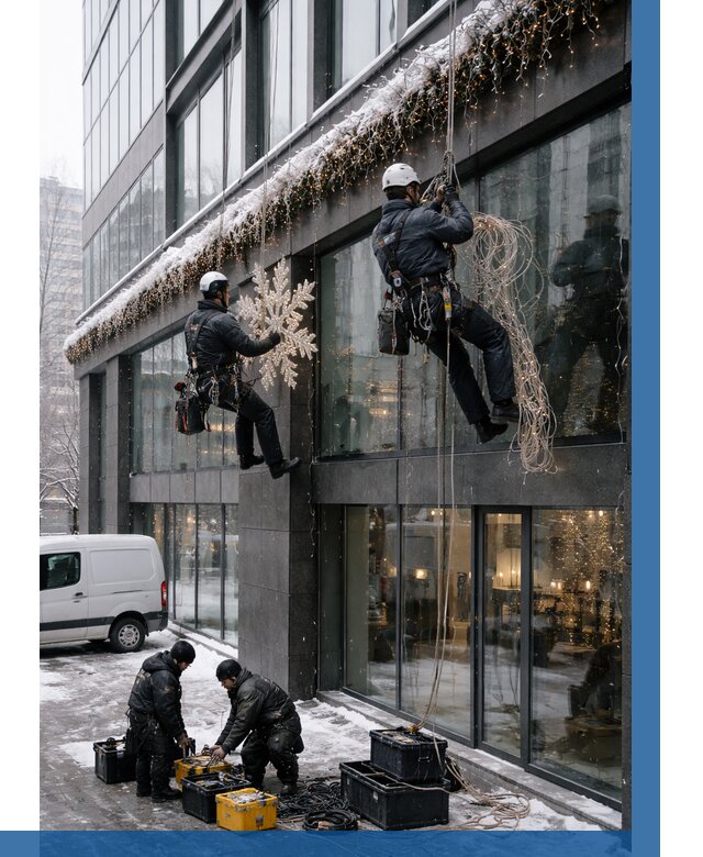 Демонтаж новогоднего оформления в Малгобеке от 5675 р. | ВЫСОТНИК-Млг