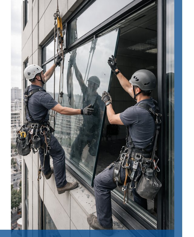 Замена стеклопакетов на высоте в Малгобеке от 5675 р. | ВЫСОТНИК-Млг