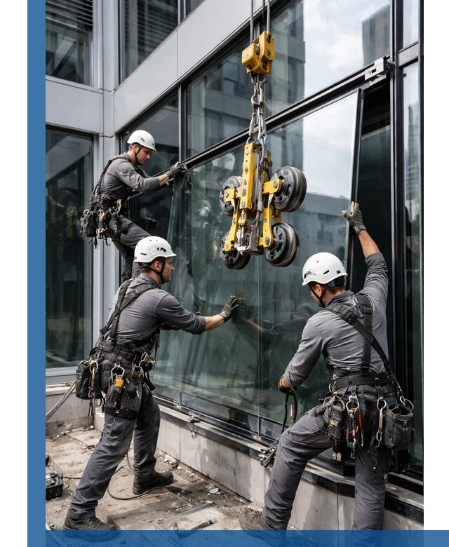 Структурное остекление фасадов в Малгобеке монтаж и обслуживание