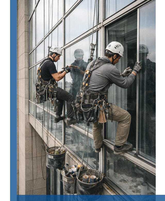 Ремонт витражных конструкций и фасадного остекления в Малгобеке