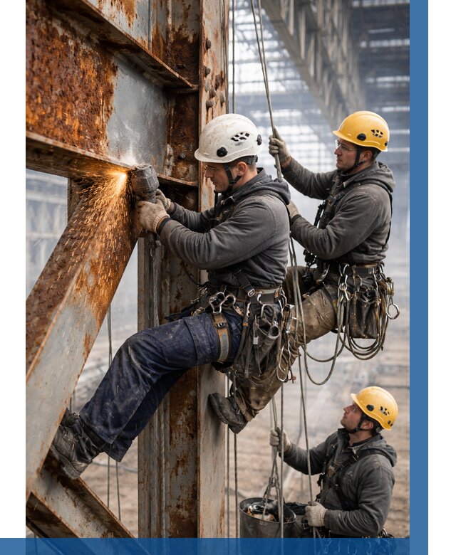 Зачистка металла от ржавчины в Малгобеке от 361 р. | ВЫСОТНИК-Млг