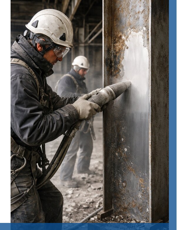 Удаление старой краски с металла в Малгобеке от 464 р. | ВЫСОТНИК-Млг