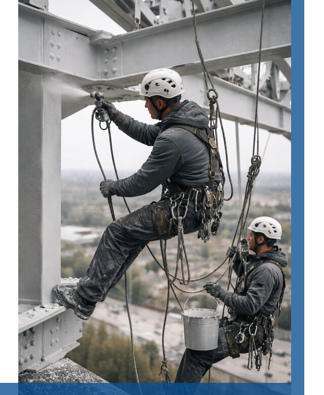 Покраска металлоконструкций на высоте в Малгобеке 361 р |ВЫСОТНИК-Млг