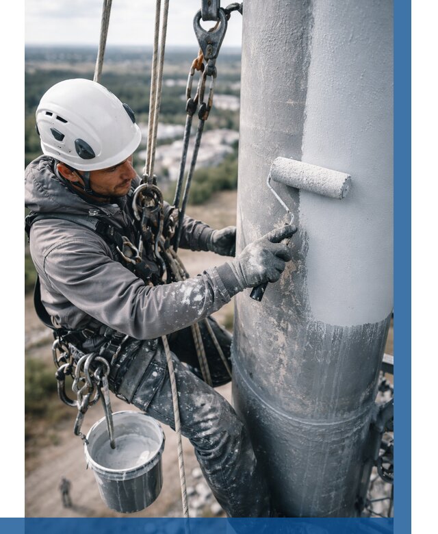 Покраска мачт связи под ключ в Малгобеке от 877 р. | ВЫСОТНИК-Млг